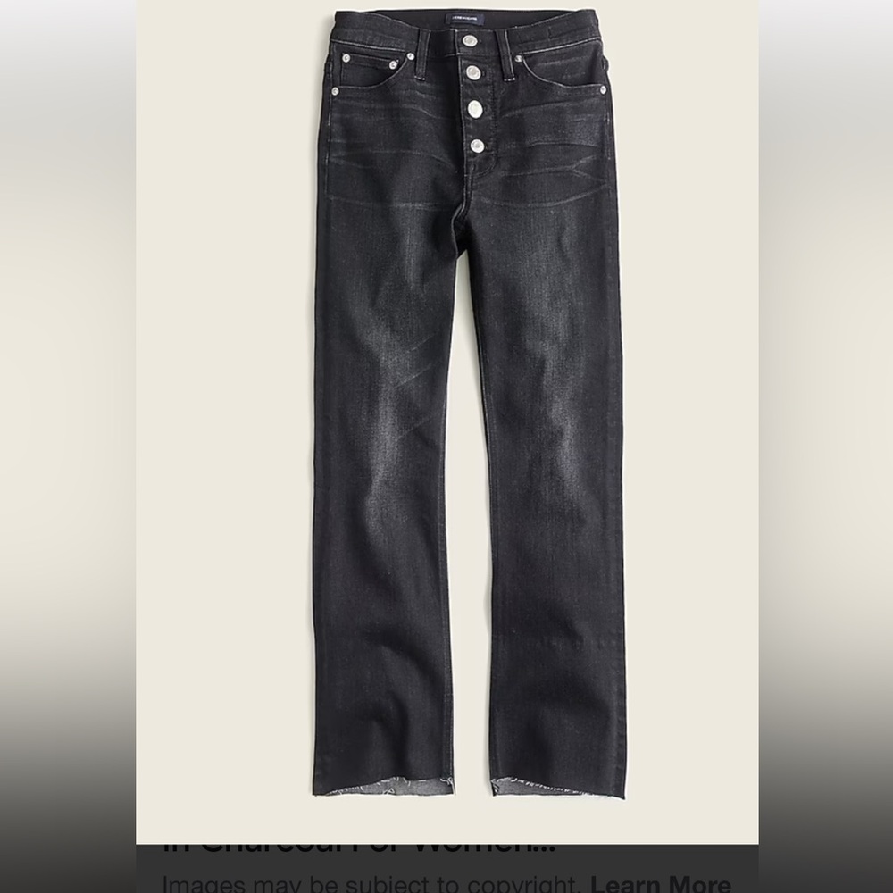 J Crew Demi Boot Cropped Jeans-Charcoal
Size 26